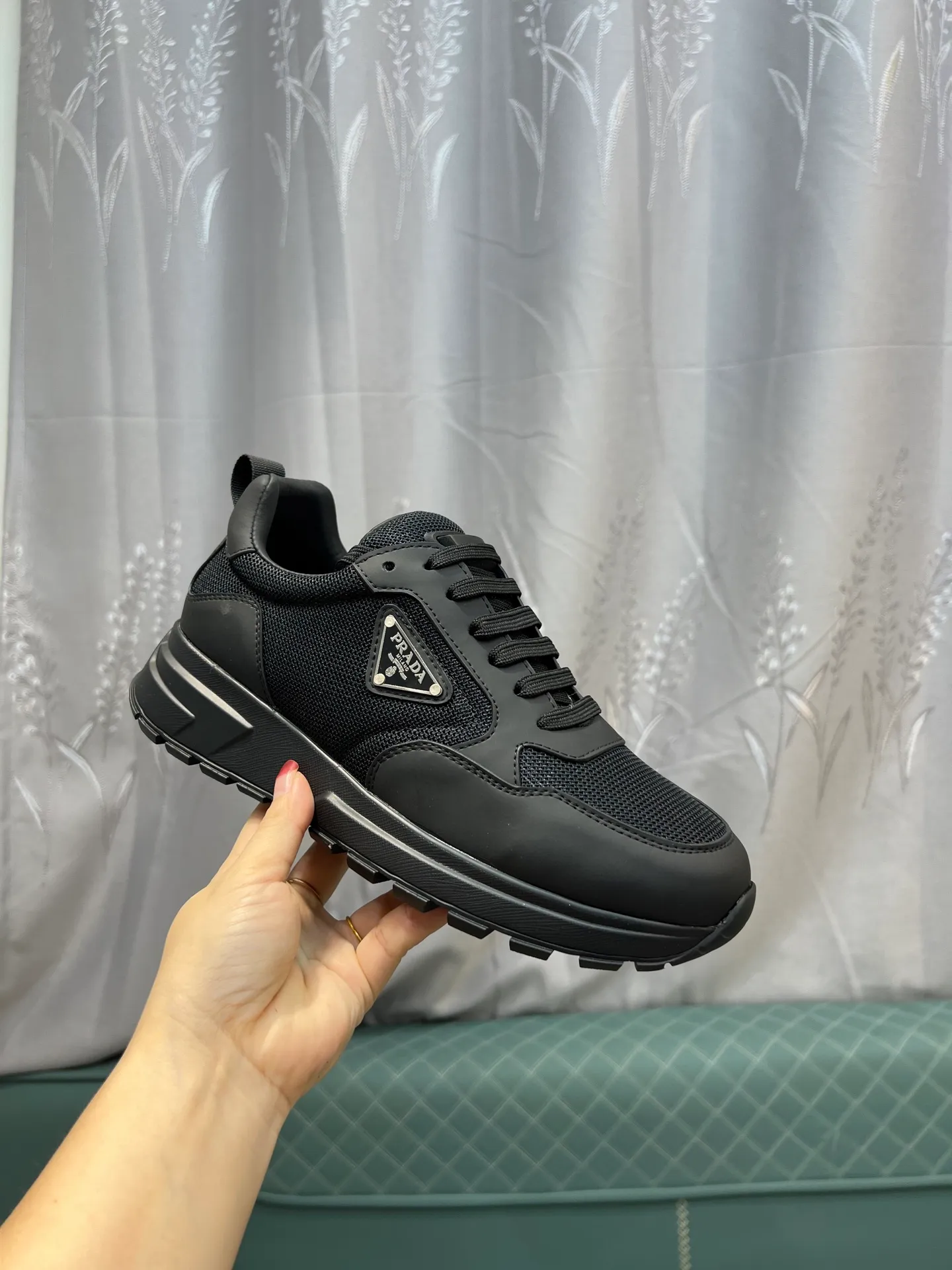 💰¥540 [PRADA] Men’s shoes are popular in the counter, official website synchronization, 1 high-quality shipment ✔️Original cowhide + cowhide lining, 1🆚1 replica, original sole, 38-45 (45 customized, non-refundable)